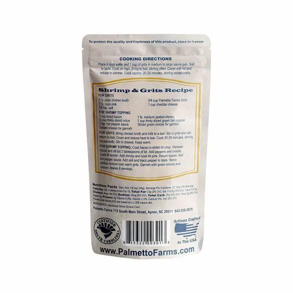 Palmetto Farms: Stone Ground White Grits - Image 2