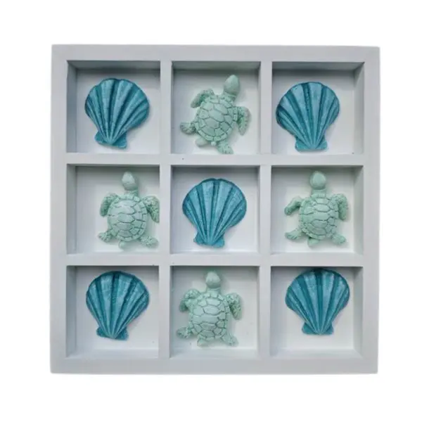 Nautical Tic Tac Toe - Turtles/Shells