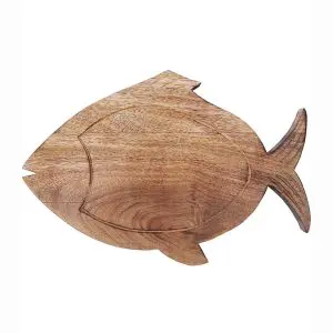 Wood Cutting Board - Fish