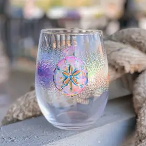 Stemless Glass - Sand Dollar