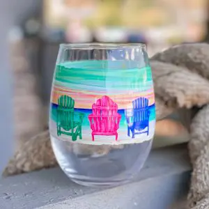 Stemless Glass - Adirondack Chair