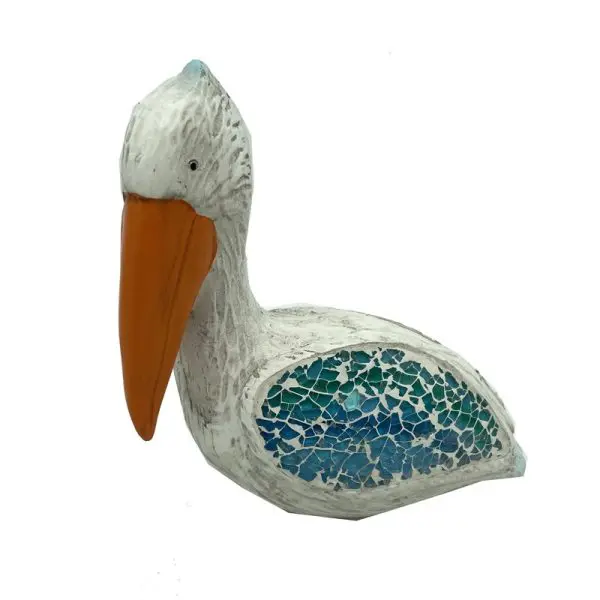 Mosaic Pelican - White
