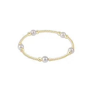 enewton: Purpose Pearl 6mm Bead Bracelet - Gold