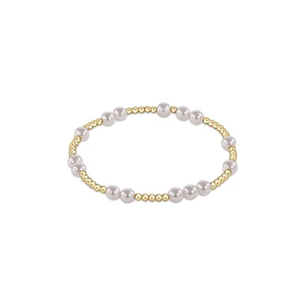 enewton: Hope Unwritten 5mm Bead Bracelet - Pearl