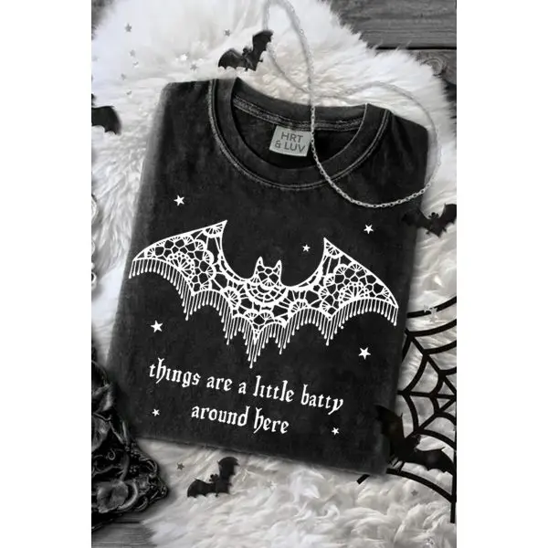 "Things Are A Little Batty" Mineral Graphic Tee