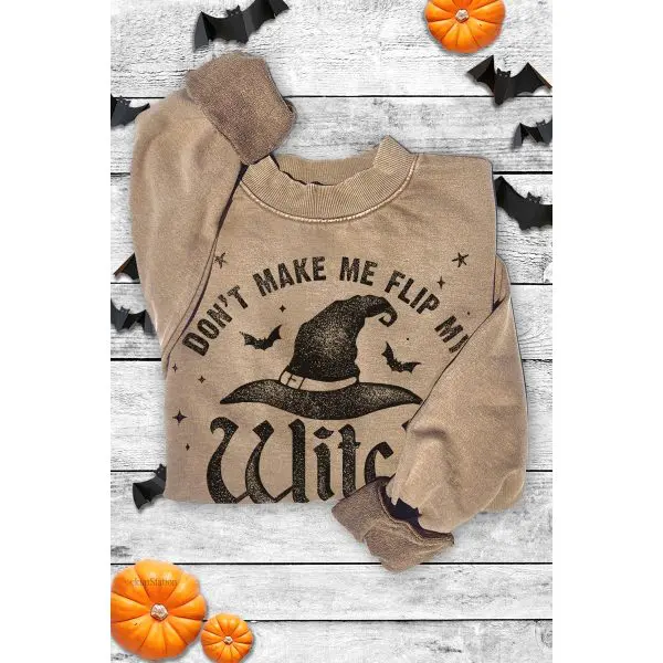 "Witch Switch" Mineral Graphic Sweatshirt