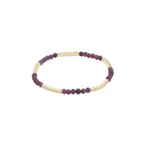 enewton: Blissful Pattern 2.5mm Bead Bracelet - Ruby
