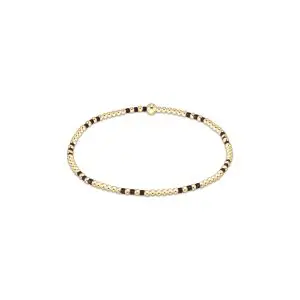 enewton: Hope Joy Pattern 2mm Bead Bracelet - Chocolate