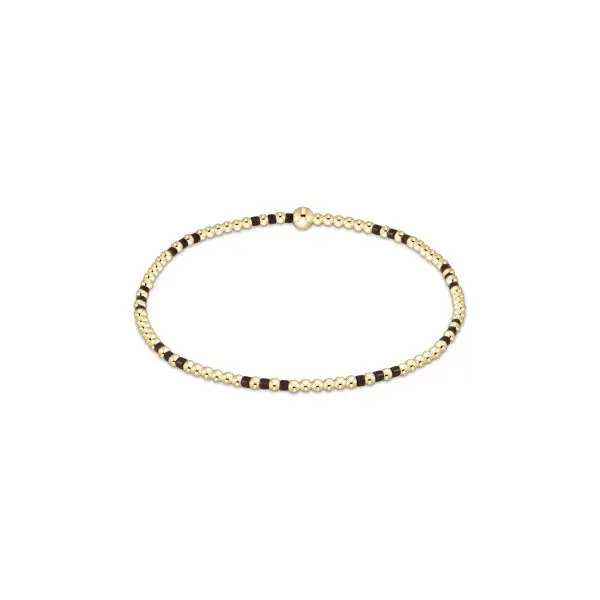 enewton: Hope Joy Pattern 2mm Bead Bracelet - Chocolate