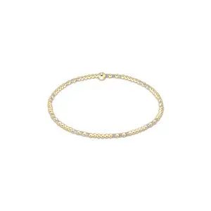 enewton: Hope Joy Pattern 2mm Bead Bracelet - Milkshake