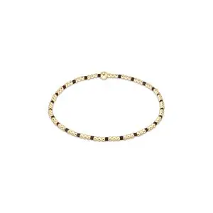 enewton: Hope Sincerity Pattern 2mm Bead Bracelet - Chocolate