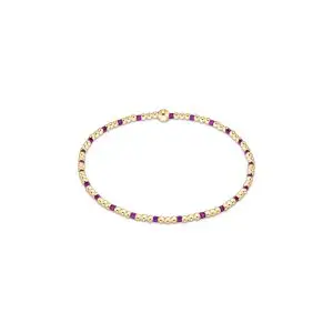 enewton: Hope Sincerity Pattern 2mm Bead Bracelet - Fuchsia