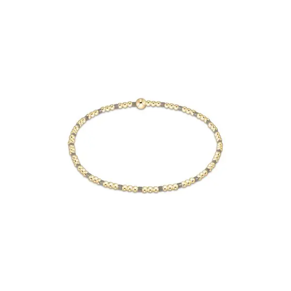 enewton: Hope Sincerity Pattern 2mm Bead Bracelet - Milkshake