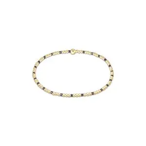 enewton: Hope Sincerity Pattern 2mm Bead Bracelet - Taupe With A Twist