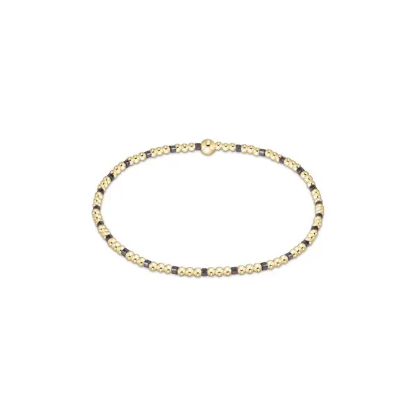 enewton: Hope Sincerity Pattern 2mm Bead Bracelet - Taupe With A Twist