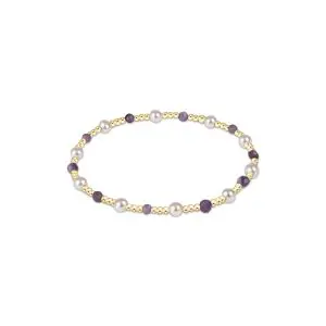 enewton: Pearl Sincerity Pattern 4mm Bead Bracelet - Amethyst