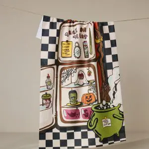 Geometry: Kitchen Tea Towel - Spooky Roommates