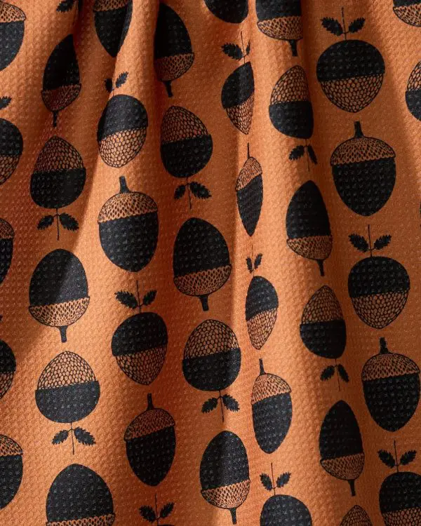 Geometry: Kitchen Tea Towel - Acorn Noir - Image 2