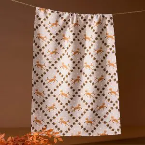Geometry: Kitchen Tea Towel - Foxes and Twinkles