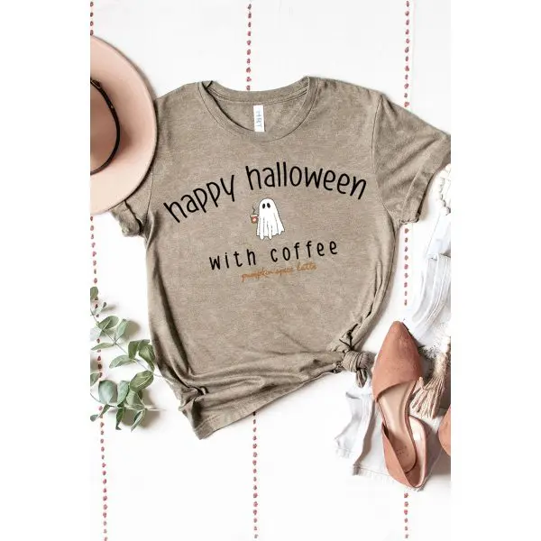"Happy Halloween" Short-Sleeve Graphic Tee