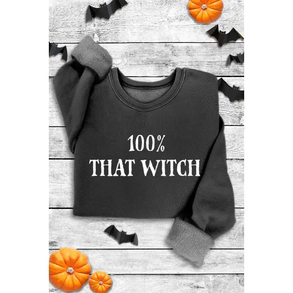 "100% That Witch" Mineral Sweatshirt