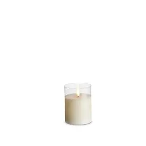 Glass Ivory Pillar Flameless Candle - 3x4"