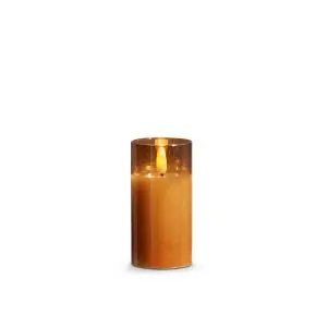 Glass Ivory Pillar Flameless Candle - 2x4"