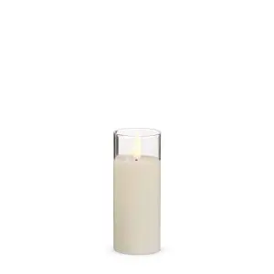 Glass Ivory Pillar Flameless Candle - 2x5"