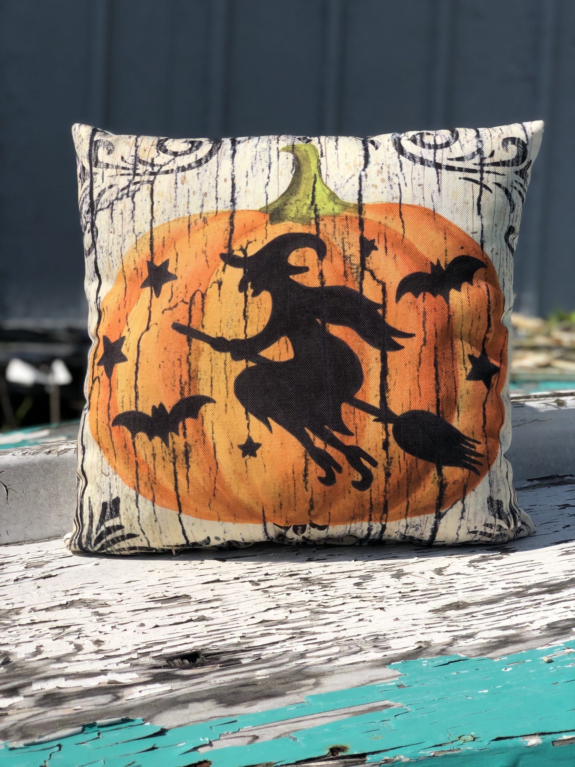 Pumpkin Witch Indoor/Outdoor Pillow - Callahan's Of Calabash