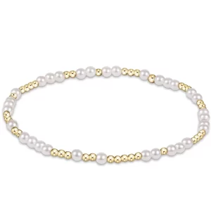 enewton: Hope Unwritten 3mm Bead Bracelet - Pearl