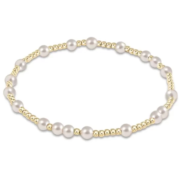 enewton: Hope Unwritten 4mm Bead Bracelet - Pearl
