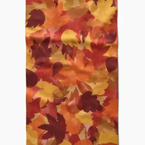 Geometry: Kitchen Tea Towel - Watercolor Fallen Leaves