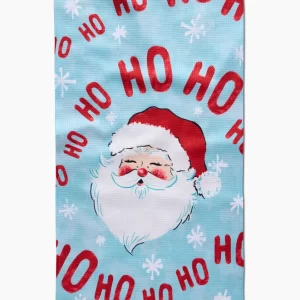 Geometry: Kitchen Tea Towel - Merry Santa Claus