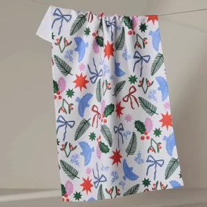 Geometry: Kitchen Tea Towel - Christmas Garden Party