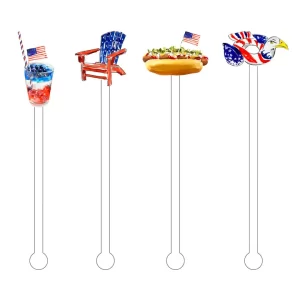 Acrylic Stir Sticks - Loving the America Life
