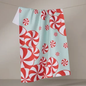 Geometry: Kitchen Tea Towel - Peppermint Swirl
