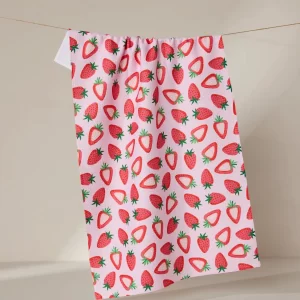 Geometry: Kitchen Tea Towel - Sweet Strawberry