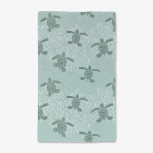 Geometry: Luxe Hand Towel - Sea Turtles
