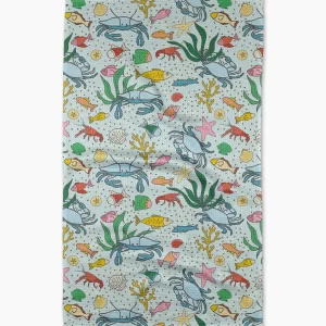 Geometry: Kitchen Tea Towel - Beneath the Waves