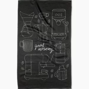 Geometry: Kitchen Tea Towel - Good Morning Coffee