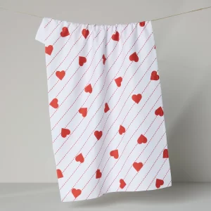 Geometry: Kitchen Tea Towel - Stitched Heart