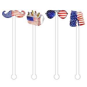 Acrylic Stir Sticks - American Dude