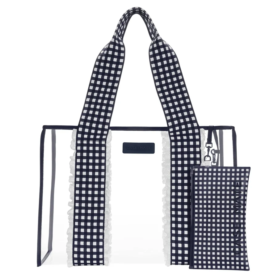 Case-Mate: Jelly Tote Bag - Navy Gingham