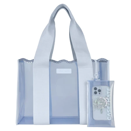 Case-Mate: Jelly Tote Bag - Carolina Blue Crochet Wave