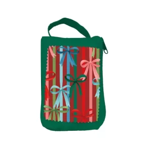 Foldable Tote: Heartfelt Cheer Bow