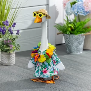 Giddy the Porch Goose: Outfit - Hawaiian Vacation