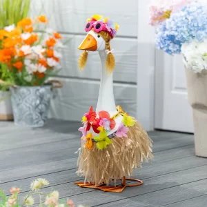 Giddy the Porch Goose: Outfit - Hula Girl