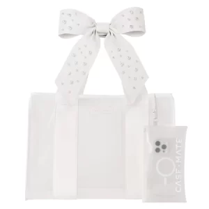 Case-Mate: Jelly Tote Bag - Ivory Pearl Bow