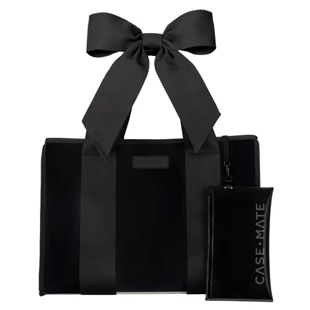 Case-Mate: Jelly Tote Bag - Midnight Black Bow