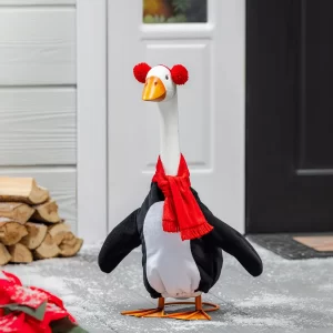Giddy the Porch Goose: Outfit - Winter Penguin